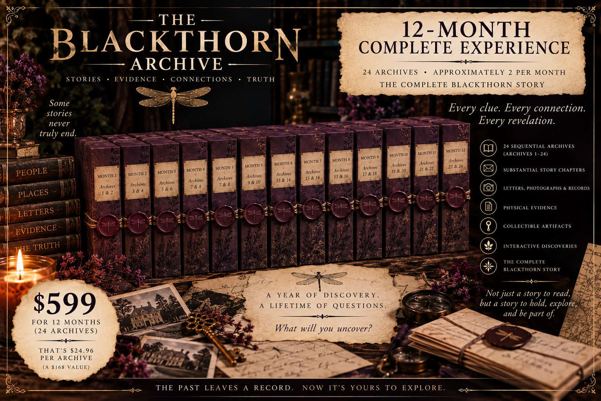 The Blackthorn Archive — Subscription Experience - 12 Month experience